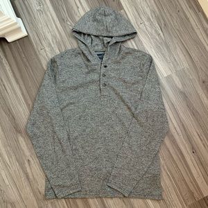 Lucky Brand Men’s Hooded Henley, Size Medium